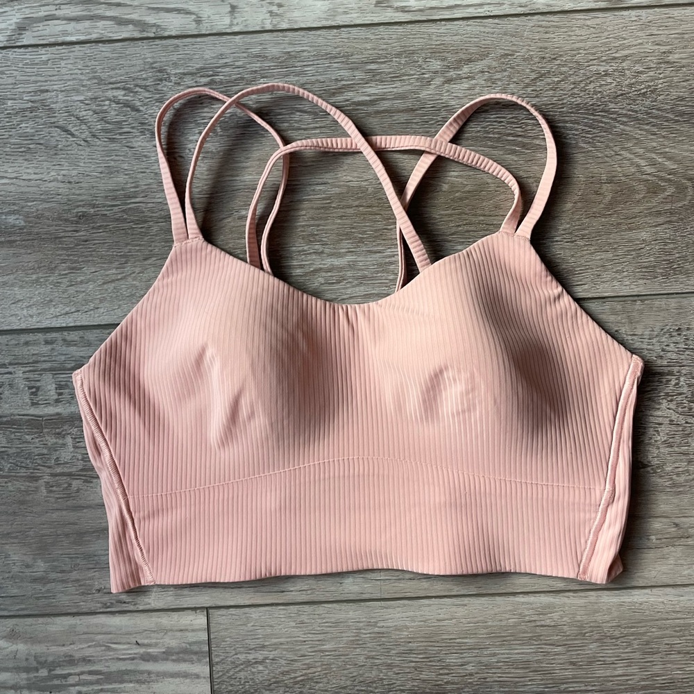 Lululemon pink sports bra